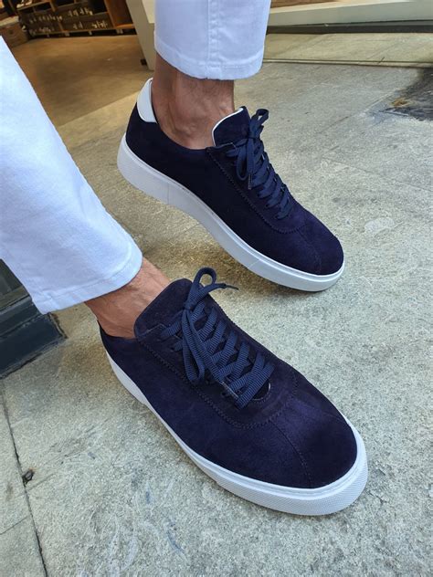 navy blue designer shoes men.